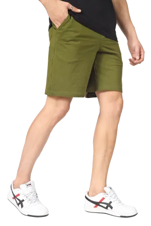 Vintage Regular Fit Shorts (Military Green)