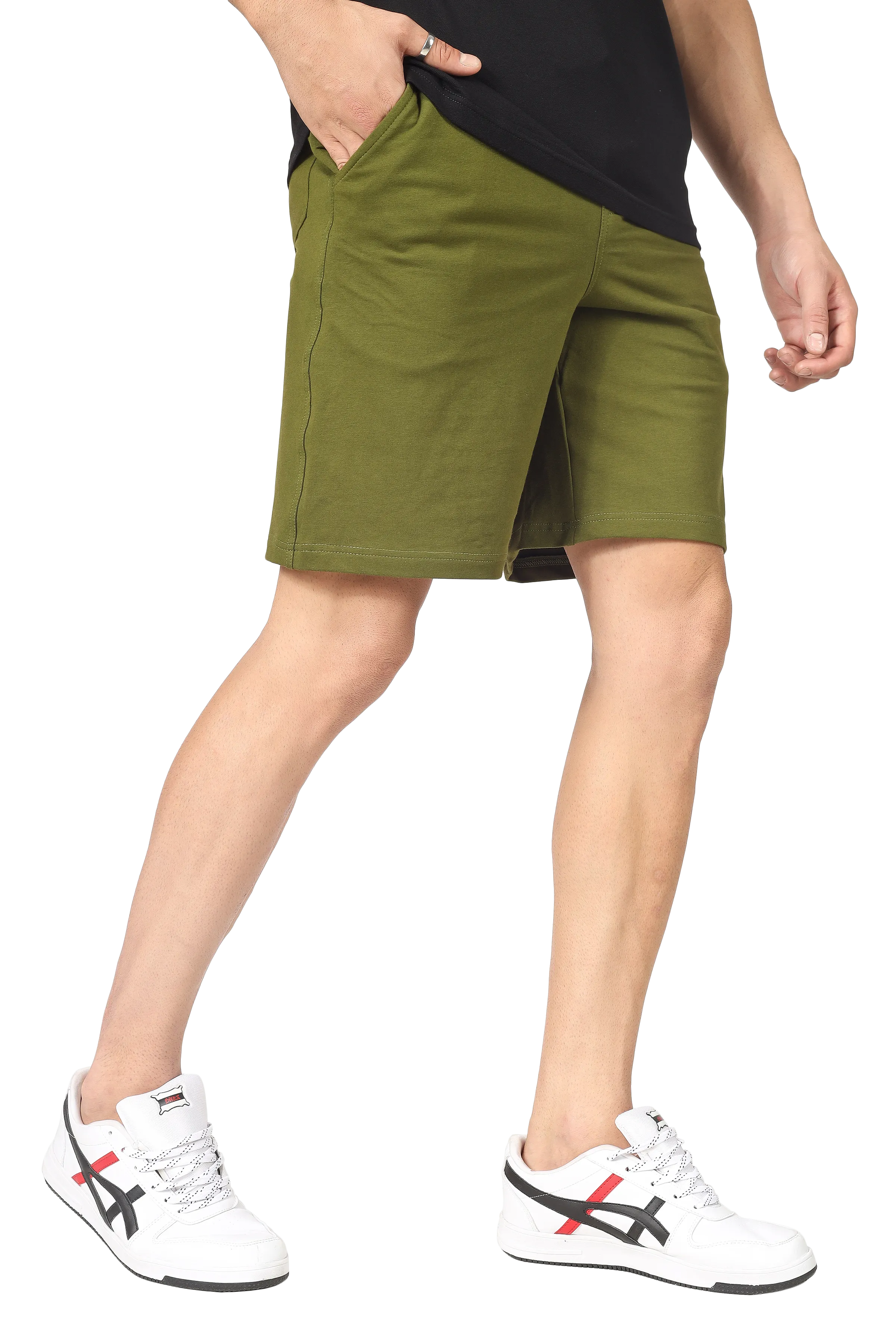 Vintage Regular Fit Shorts (Military Green)