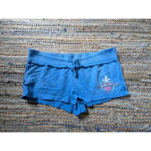 Vtg Victoria's Secret Rare Pink Royalty Fleur De Lis Bling Rhinestone Hot Pants