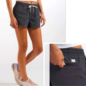 Vuori Vintage Ripstop Shorts - Women's Sz Medium in Charcoal