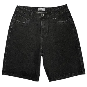 Wavy Jean Shorts Vintage Black