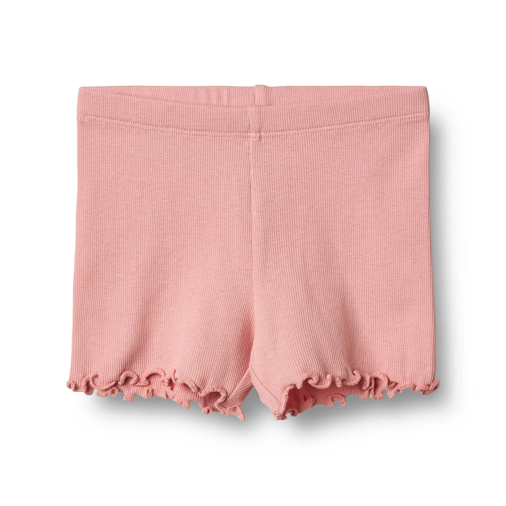 [Wheat] Rib Shorts Sine - Rose