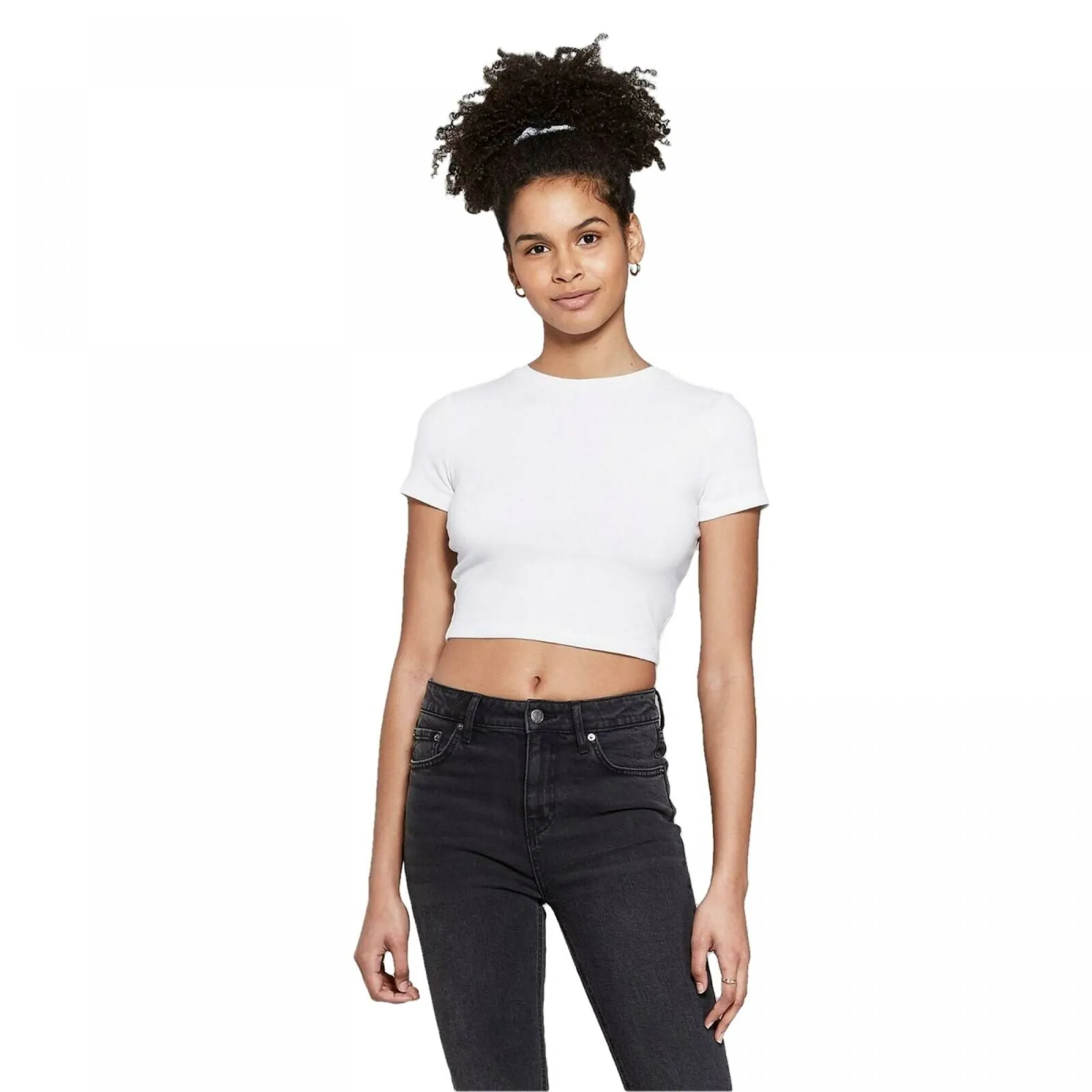 Wild Fable Women's Short Sleeve Cropped T-Shirt