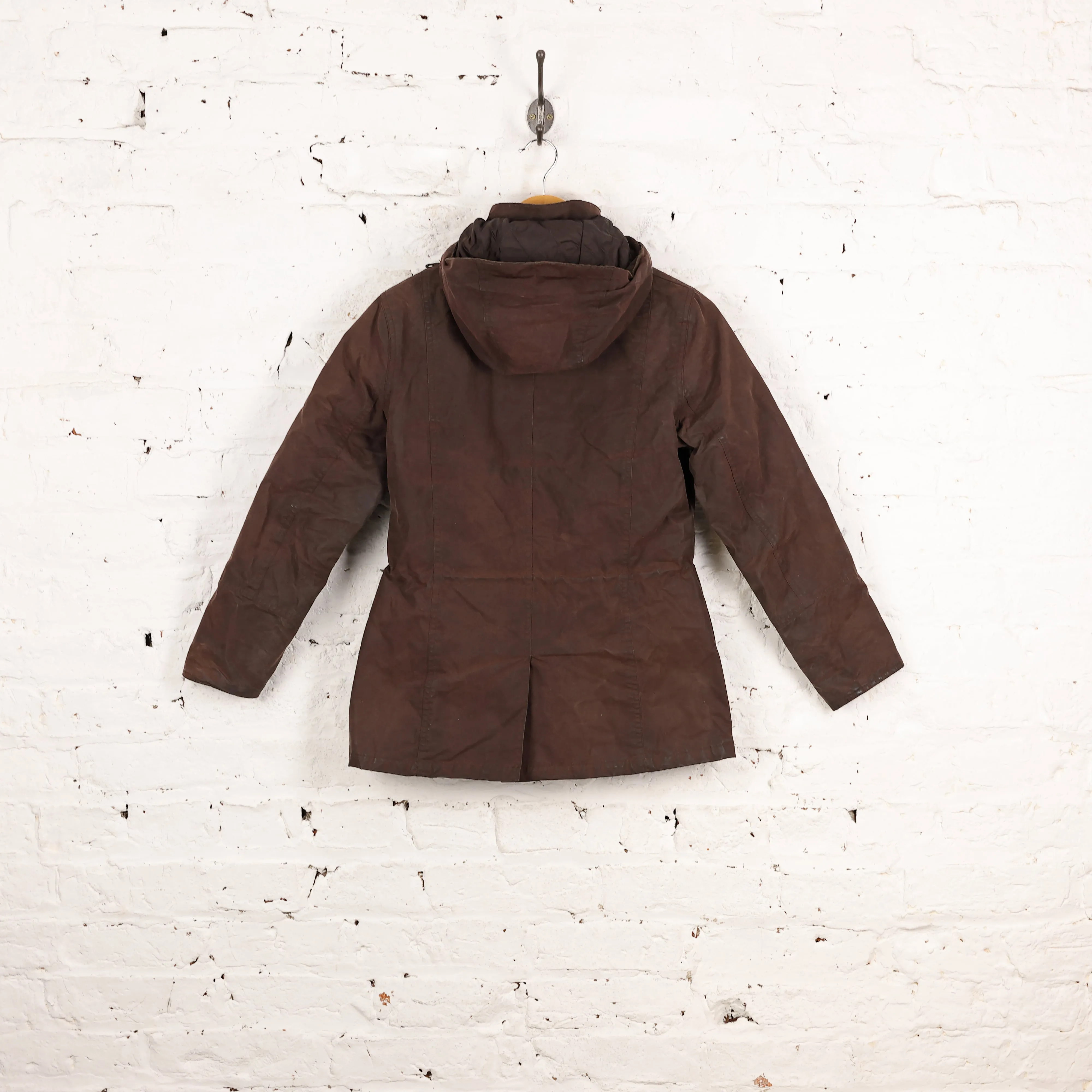 Women's Barbour Faye Drawstring Wax Jacket - Brown - Women's S