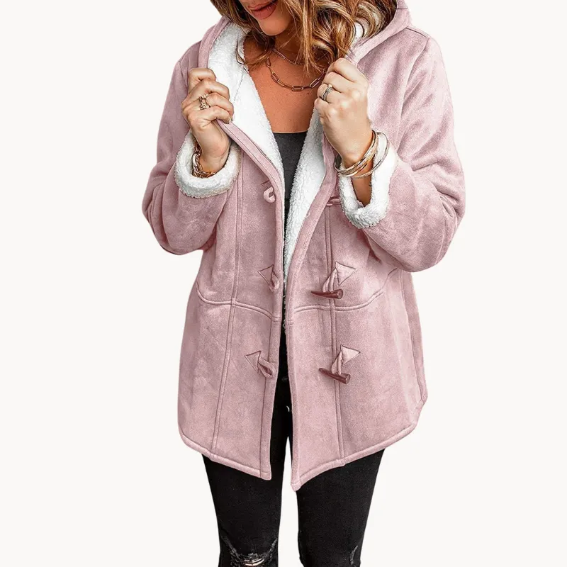 Women's hooded fleece jacket, Melanie: warm and cozy