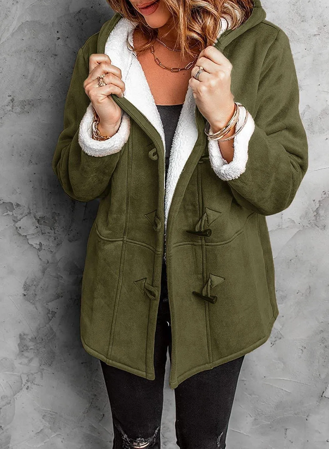 Women's hooded fleece jacket, Melanie: warm and cozy