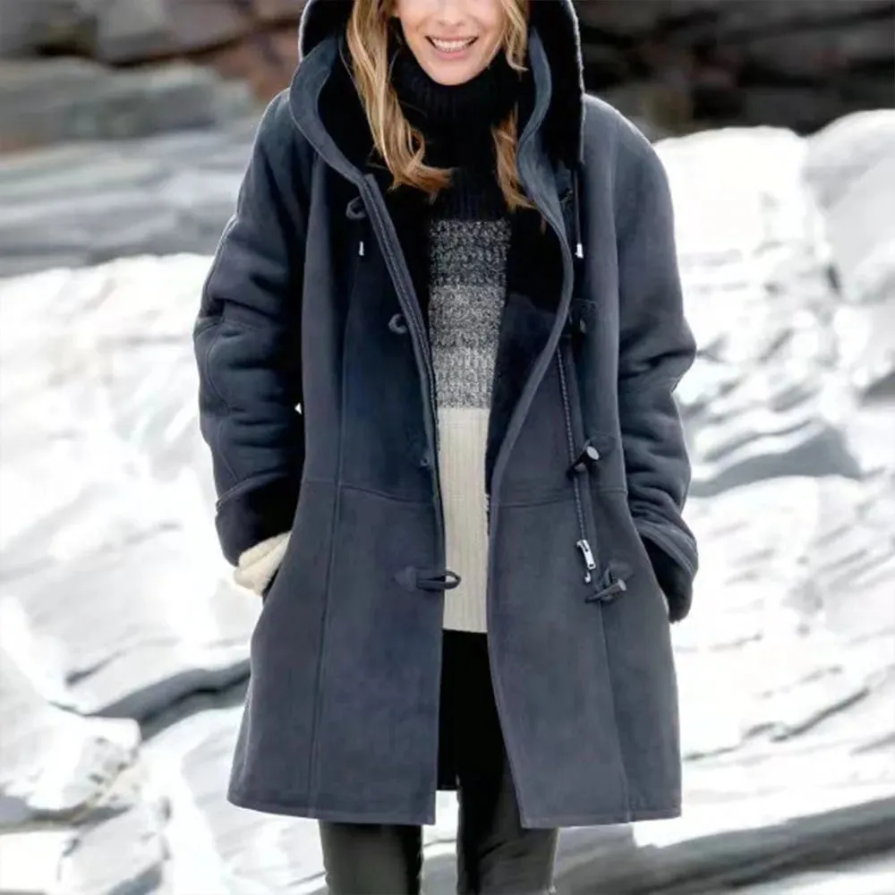Women's hooded fleece jacket, Melanie: warm and cozy