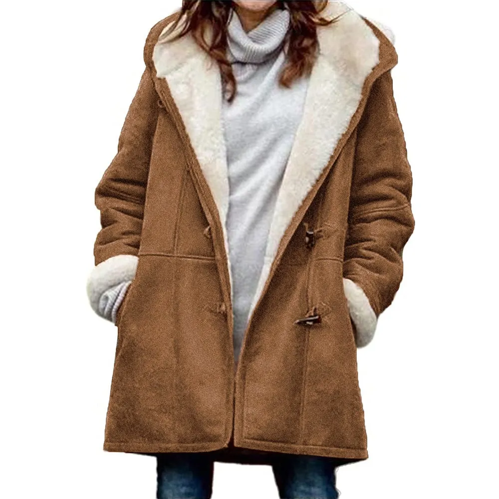 Women's hooded fleece jacket, Melanie: warm and cozy