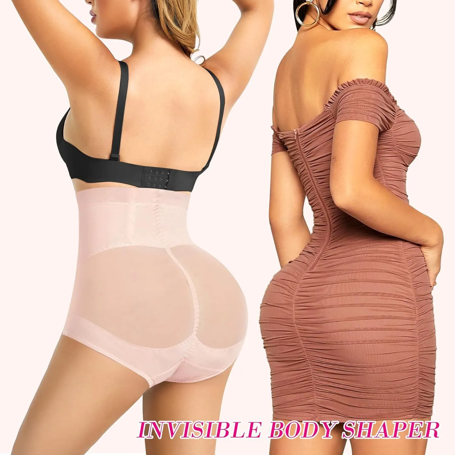 Women's Tummy Tuck High Waisted Athletic Shorts