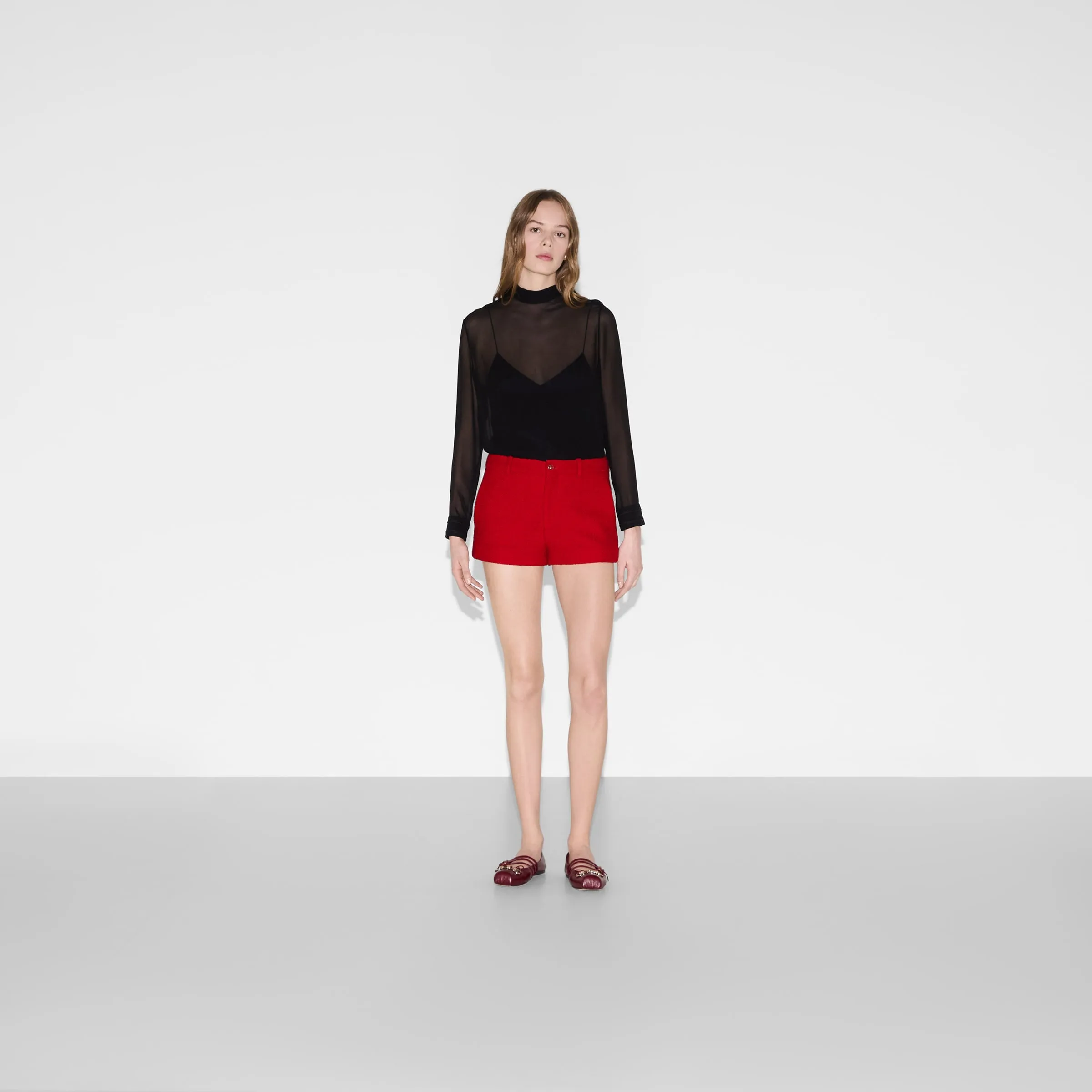 Wool Bouclé Shorts