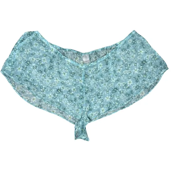 Y2K Victoria's Secret Lingerie Cami Set Size M Blue Floral